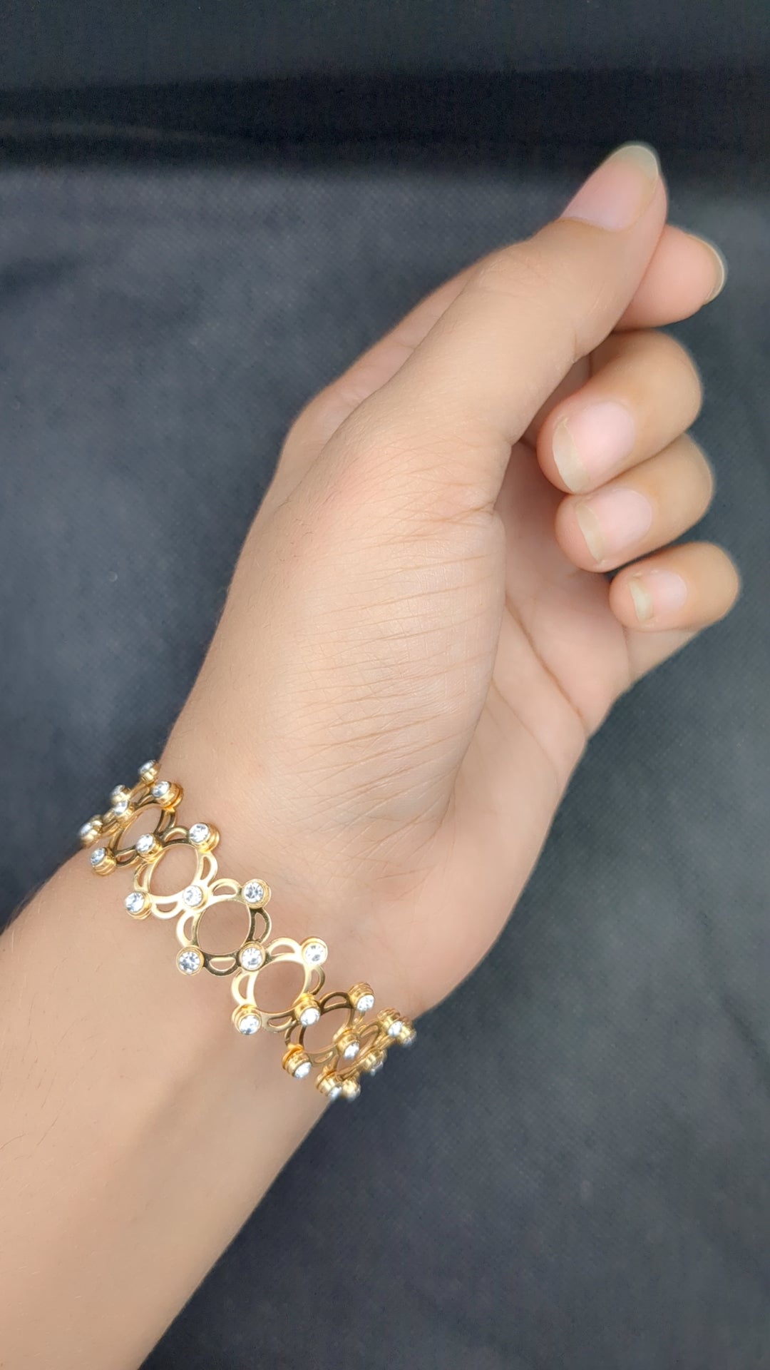 2 In 1 Magic Retractable Ring Bracelet Creative Stretchable Twist Folding Ring Crystal Telescopic Rings Bracelet Jewellery