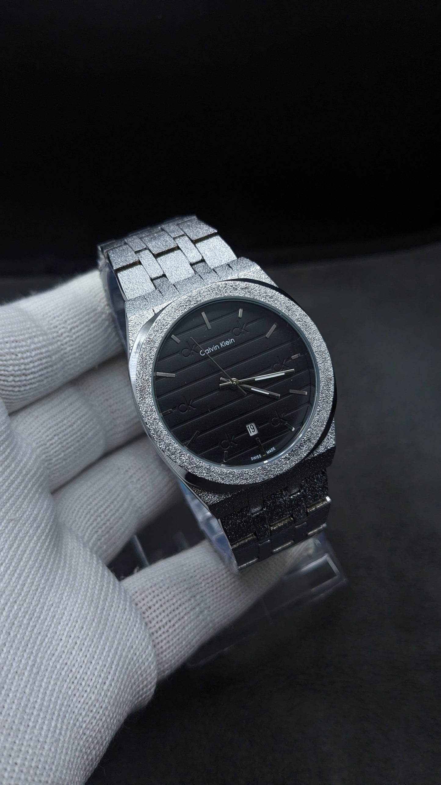 Classic Men's Watch  Ice Blue Dial Business TLXT Ultra-thin Simple High-quality Stainless Steel Men's Wristwatch