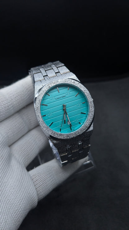 Classic Men's Watch  Ice Blue Dial Business TLXT Ultra-thin Simple High-quality Stainless Steel Men's Wristwatch