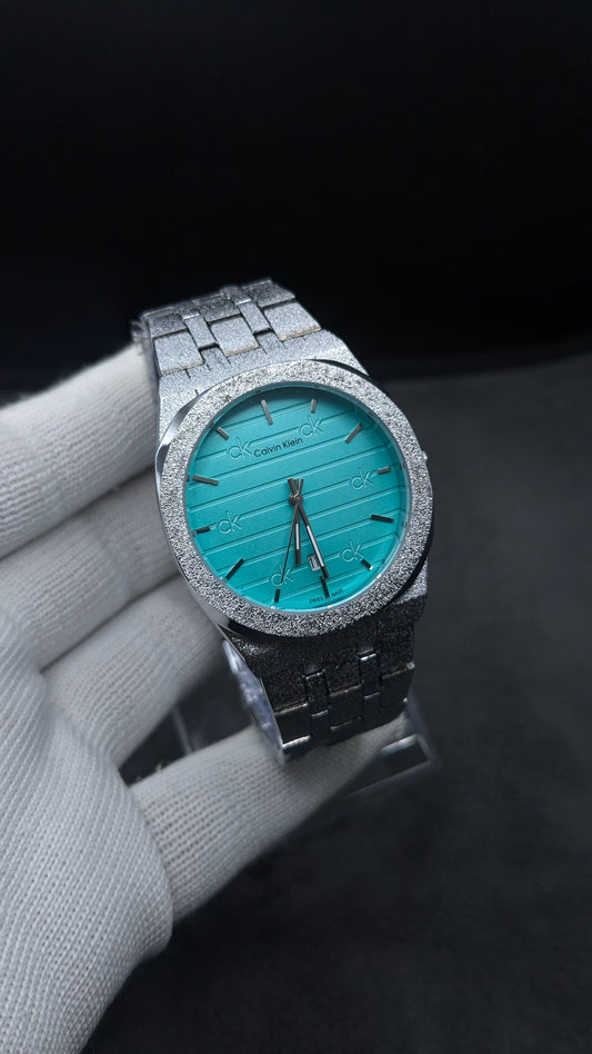 Classic Men's Watch  Ice Blue Dial Business TLXT Ultra-thin Simple High-quality Stainless Steel Men's Wristwatch